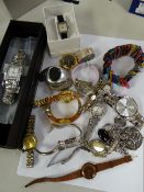 Selection of ladies' wristwatches etc