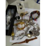 Selection of ladies' wristwatches etc