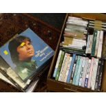 A parcel of DVDs & CDs, mainly pop