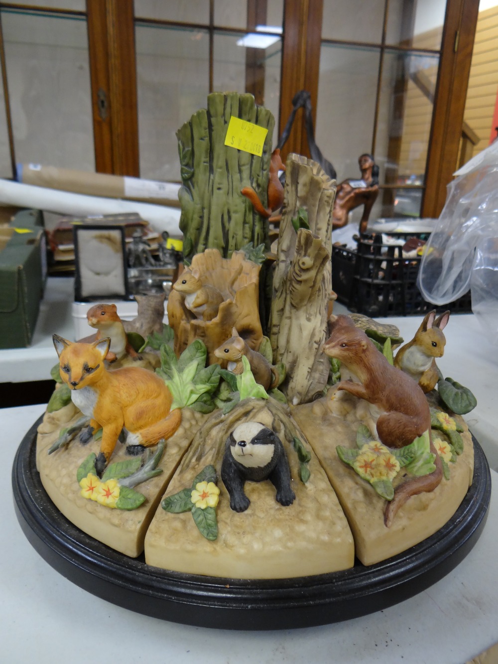 Danbury Mint ceramic model entitled 'Woodland Life'