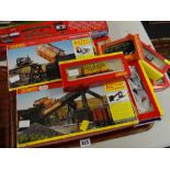 Collection of Hornby OO boxed accessories including operating tipper R8132, operating conveyor