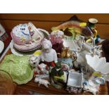 Tray of various ornaments & commemorative ware