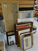 A large parcel of various framed prints & pictures