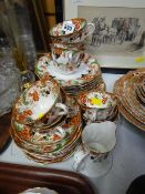 Small parcel of Royal Windsor floral decorated tea ware.
