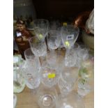 Parcel of various mainly drinking glasses etc