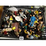 Crate of eighty early 1990s Star Wars figures