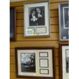 Framed autograph & photograph of RONNIE CORBETT & RONNIE BARKER together with framed photograph &