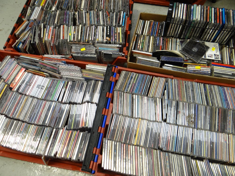 A large collection of CDs & CD singles, mainly popular music & some classical