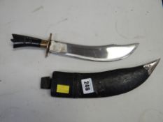 A small curved dagger
