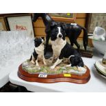 Border Fine Arts figure - two sheep dogs entitled 'The Understudy'