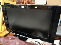 A Samsung 32" flat screen television E/T
