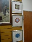 Three framed MIKE DAVIES Celtic designs