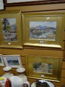 Three watercolours by W MATHIESON country scenes