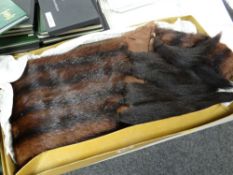 A vintage boxed mink stole