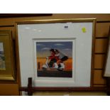 Framed limited edition (478/495) print - PAUL GREENWOOD entitled 'The Toy boy'