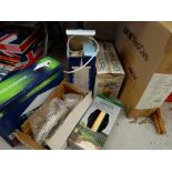 Parcel of boxed electrical items & lamps E/T