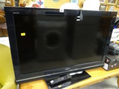A Sony Bravia 37-inch flat screen television E/T