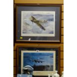 Signed print by MARK POSTLETHWAITE entitled 'Dambusters' together with a signed print 'The Finest