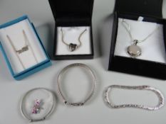 Parcel of 925 silver jewellery, bracelets, necklaces etc