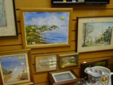 Parcel of framed watercolours & prints