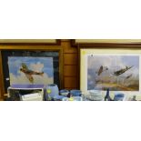 Two framed limited edition RAF prints signed BARRY PRICE, 'D-Day Spitfires' together with another