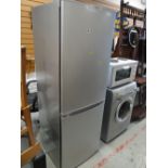 A Bosch upright fridge freezer in grey E/T