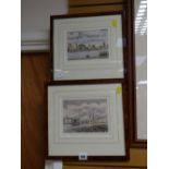 Two framed limited edition prints of Rotterdam