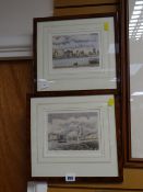 Two framed limited edition prints of Rotterdam