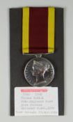 VICTORIAN CHINA 1842 MEDAL engraved Thomas McGill 26th Regiment Foot (with printed information