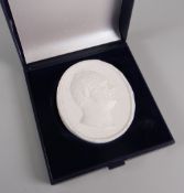 AN INTERESTING WILLIAM IV CAST MOULDING cameo portrait, 6cms high