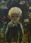 JOHN CHERRINGTON oil on canvas - portrait of a boy with light hair, 60 x 44cms Provenance and notes: