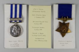 VICTORIAN EGYPT 1882 MEDAL PAIR having single clasp Tel-El-Kebir together with Khedive of Egypt