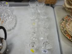 Two sets of quality drinking glassware