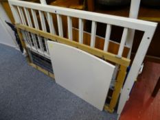 White painted child's cot