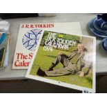 'The J R R Tolkien Calendar of 1974' and 'The J R R Tolkien Silmarillion Calendar of 1978' in a