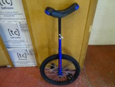 B-Square blue unicycle