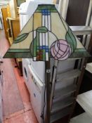 Standard lamp with Tiffany style shade E/T