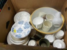 Box of kitchen porcelain