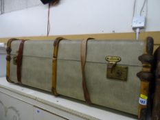 Wooden banded travel case/trunk