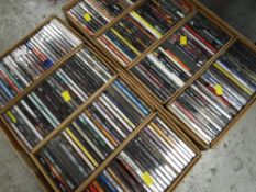 Two boxes of pop & rock CDs