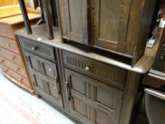 Priory-style oak dresser