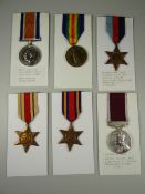 WWII MEDAL GROUP comprising General War medal, Victory medal, 1939-45 Star, Africa Star, Burma