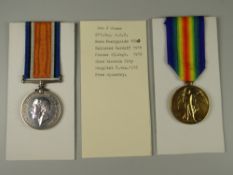 WWI PERIOD MEDAL PAIR comprising British war medal & victory medal, engraved T3-029438 DVR.J.