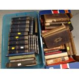 Two boxes of antiquarian books
