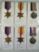 WWII PERIOD MEDALS to include five medal group awarded to Corporal C Thomas, Australian Imperial