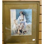 A watercolour entitled 'The Dancing Girl' by WALTER BARTLEY WILSON (please note that W B Wilson