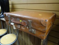 A vintage Pioneer luggage suitcase