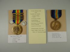 WWI PERIOD UNITED STATES ARMY MEDAL comprising Victory medals with four clasps Aisne-Marne, St
