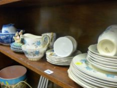 Blue and white china, Staffs teaware etc