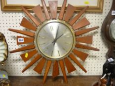 Mid Century starburst clock